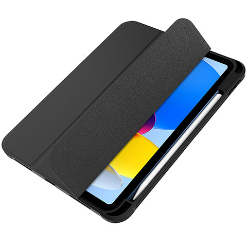 Coque Portefeuille Livre Cuir Etui Clapet H05 pour Apple iPad 10.9 (2022) Noir