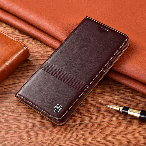 Coque Portefeuille Livre Cuir Etui Clapet H05P pour Huawei Mate 50E Marron