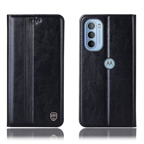 Coque Portefeuille Livre Cuir Etui Clapet H05P pour Motorola Moto G31 Noir