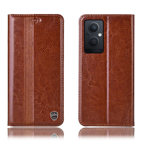 Coque Portefeuille Livre Cuir Etui Clapet H05P pour OnePlus Nord N20 5G Brun Clair