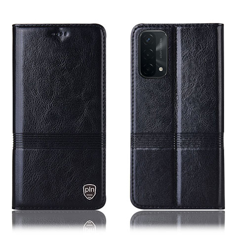 Coque Portefeuille Livre Cuir Etui Clapet H05P pour OnePlus Nord N200 5G Noir