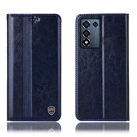 Coque Portefeuille Livre Cuir Etui Clapet H05P pour Realme 9 SE 5G Bleu