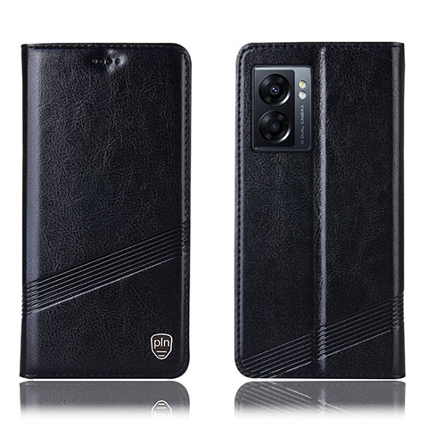 Coque Portefeuille Livre Cuir Etui Clapet H05P pour Realme Narzo 50 5G Noir