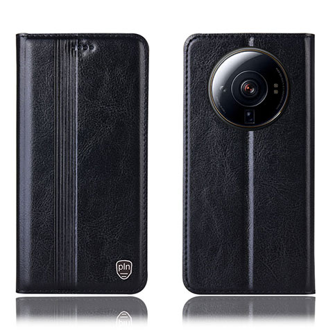 Coque Portefeuille Livre Cuir Etui Clapet H05P pour Xiaomi Mi 12 Ultra 5G Noir