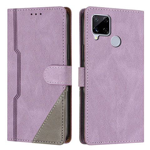 Coque Portefeuille Livre Cuir Etui Clapet H05X pour Realme 7i RMX2193 Violet