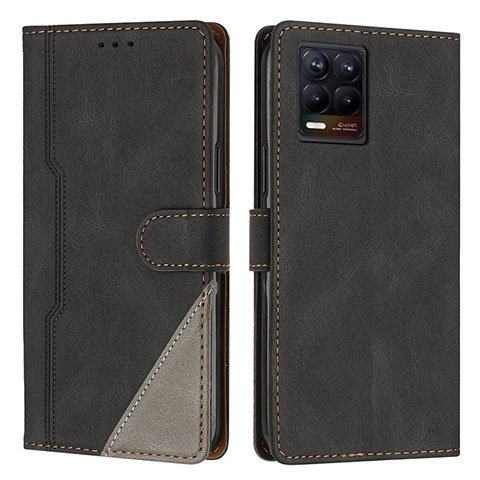 Coque Portefeuille Livre Cuir Etui Clapet H05X pour Realme 8 Pro Noir