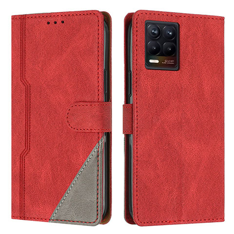 Coque Portefeuille Livre Cuir Etui Clapet H05X pour Realme 8 Pro Rouge