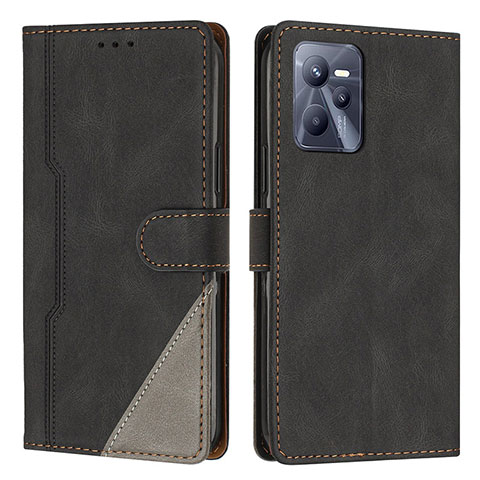 Coque Portefeuille Livre Cuir Etui Clapet H05X pour Realme C35 Noir