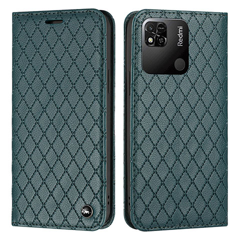 Coque Portefeuille Livre Cuir Etui Clapet H05X pour Xiaomi POCO C3 Vert