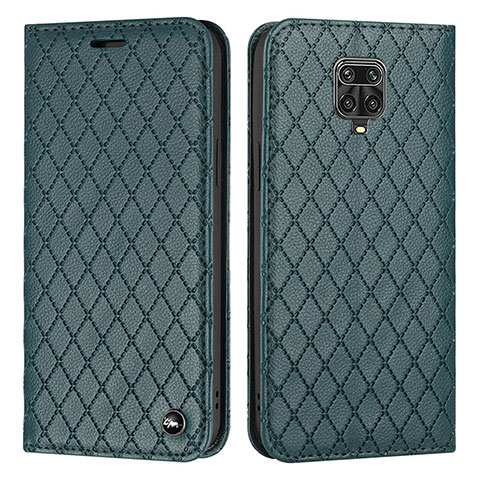 Coque Portefeuille Livre Cuir Etui Clapet H05X pour Xiaomi Poco M2 Pro Vert