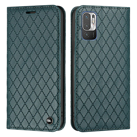 Coque Portefeuille Livre Cuir Etui Clapet H05X pour Xiaomi POCO M3 Pro 5G Vert