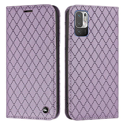 Coque Portefeuille Livre Cuir Etui Clapet H05X pour Xiaomi POCO M3 Pro 5G Violet