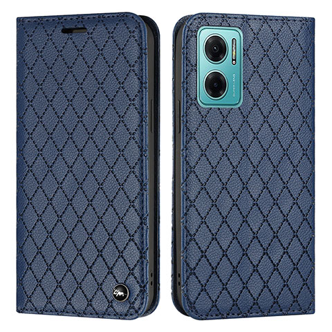 Coque Portefeuille Livre Cuir Etui Clapet H05X pour Xiaomi Redmi 10 5G Bleu