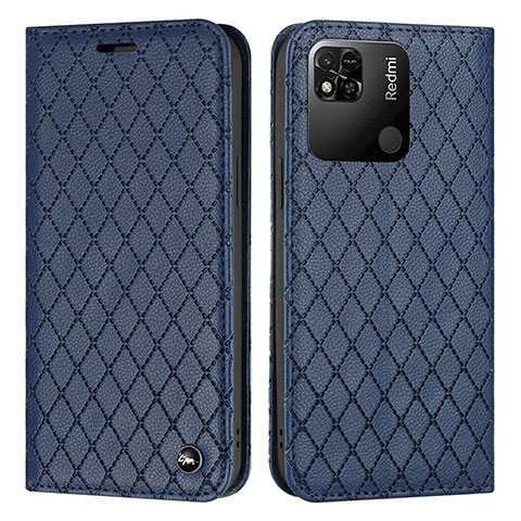 Coque Portefeuille Livre Cuir Etui Clapet H05X pour Xiaomi Redmi 9 India Bleu