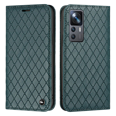 Coque Portefeuille Livre Cuir Etui Clapet H05X pour Xiaomi Redmi K50 Ultra 5G Vert