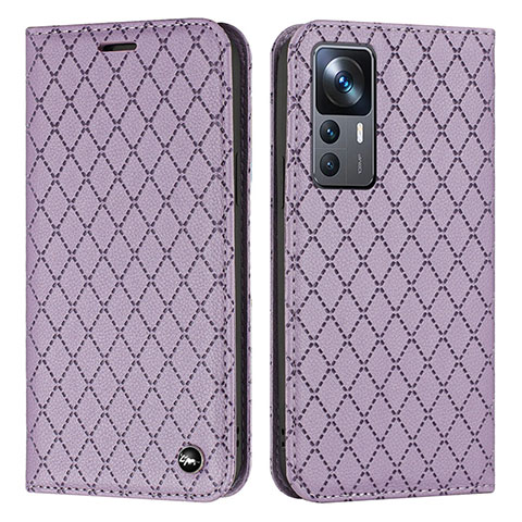 Coque Portefeuille Livre Cuir Etui Clapet H05X pour Xiaomi Redmi K50 Ultra 5G Violet