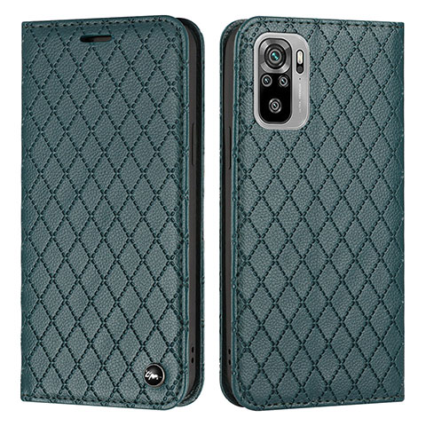 Coque Portefeuille Livre Cuir Etui Clapet H05X pour Xiaomi Redmi Note 10 4G Vert