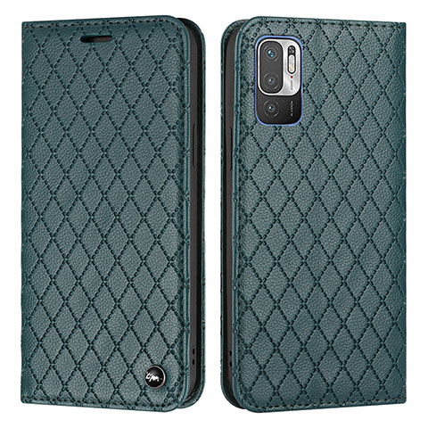 Coque Portefeuille Livre Cuir Etui Clapet H05X pour Xiaomi Redmi Note 10 5G Vert