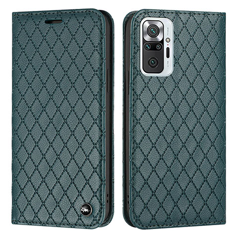 Coque Portefeuille Livre Cuir Etui Clapet H05X pour Xiaomi Redmi Note 10 Pro 4G Vert