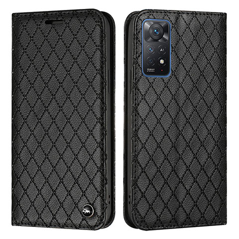 Coque Portefeuille Livre Cuir Etui Clapet H05X pour Xiaomi Redmi Note 11 Pro 4G Noir