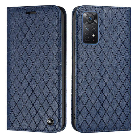 Coque Portefeuille Livre Cuir Etui Clapet H05X pour Xiaomi Redmi Note 11 Pro 5G Bleu