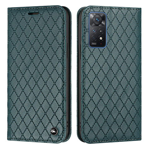 Coque Portefeuille Livre Cuir Etui Clapet H05X pour Xiaomi Redmi Note 11 Pro 5G Vert