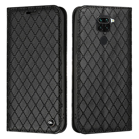 Coque Portefeuille Livre Cuir Etui Clapet H05X pour Xiaomi Redmi Note 9 Noir