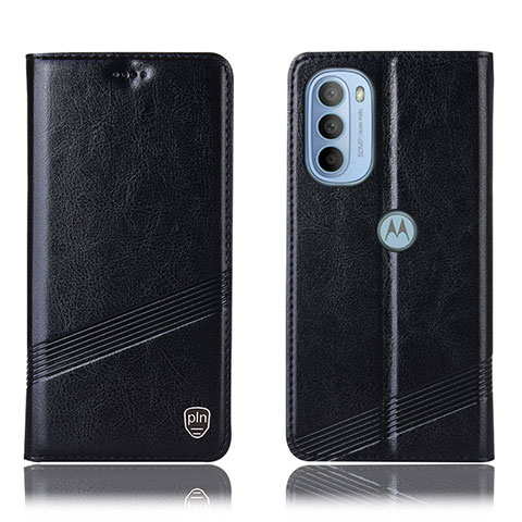 Coque Portefeuille Livre Cuir Etui Clapet H06P pour Motorola Moto G31 Noir