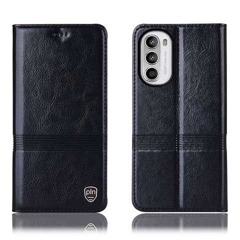 Coque Portefeuille Livre Cuir Etui Clapet H06P pour Motorola Moto G82 5G Noir