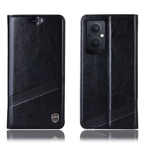 Coque Portefeuille Livre Cuir Etui Clapet H06P pour Oppo A96 5G Noir