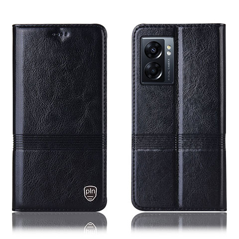 Coque Portefeuille Livre Cuir Etui Clapet H06P pour Realme Narzo 50 5G Noir