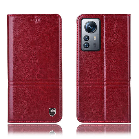 Coque Portefeuille Livre Cuir Etui Clapet H06P pour Xiaomi Mi 12 5G Rouge