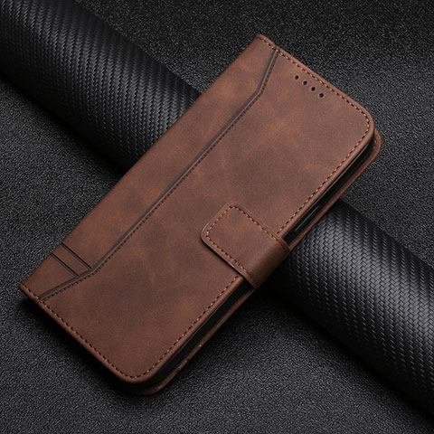 Coque Portefeuille Livre Cuir Etui Clapet H06X pour Huawei Honor 50 Lite Marron