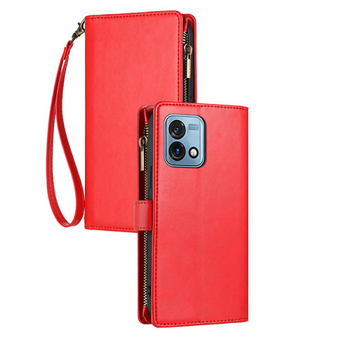 Coque Portefeuille Livre Cuir Etui Clapet H06X pour Motorola Moto G Stylus (2023) 4G Rouge