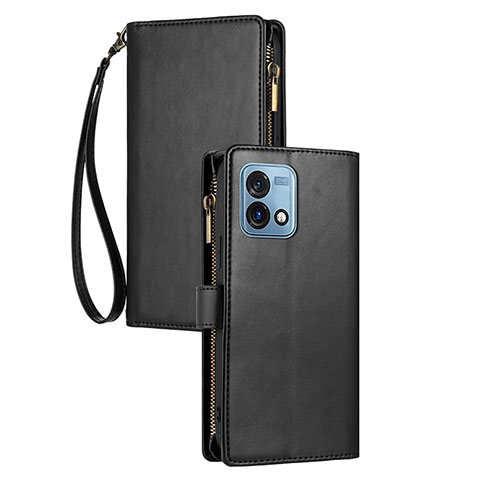 Coque Portefeuille Livre Cuir Etui Clapet H06X pour Motorola Moto G Stylus (2023) 5G Noir