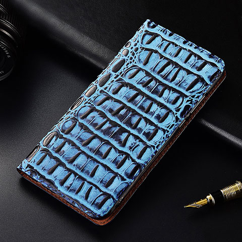 Coque Portefeuille Livre Cuir Etui Clapet H07 pour Apple iPhone 14 Pro Bleu