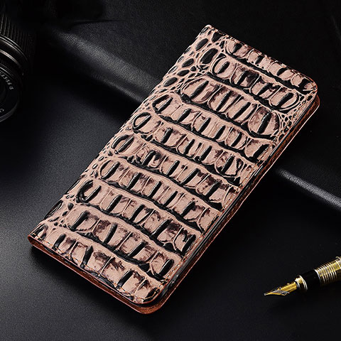 Coque Portefeuille Livre Cuir Etui Clapet H07 pour Apple iPhone 14 Pro Max Or Rose