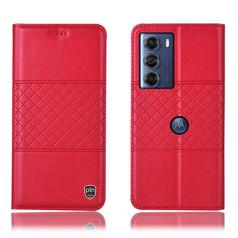 Coque Portefeuille Livre Cuir Etui Clapet H07P pour Motorola Moto Edge S30 5G Rouge