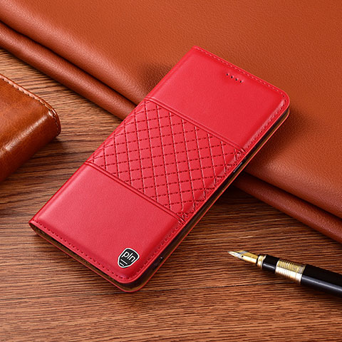 Coque Portefeuille Livre Cuir Etui Clapet H07P pour Samsung Galaxy A03 Rouge