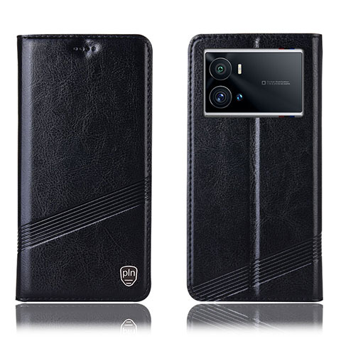 Coque Portefeuille Livre Cuir Etui Clapet H07P pour Vivo iQOO 9 Pro 5G Noir