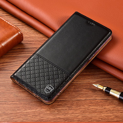Coque Portefeuille Livre Cuir Etui Clapet H07P pour Xiaomi Redmi 10 (2022) Noir