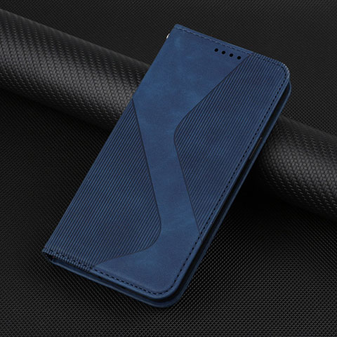 Coque Portefeuille Livre Cuir Etui Clapet H07X pour Google Pixel 6 5G Bleu