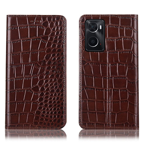 Coque Portefeuille Livre Cuir Etui Clapet H08P pour Oppo A36 Marron