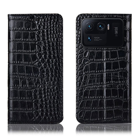 Coque Portefeuille Livre Cuir Etui Clapet H08P pour Xiaomi Mi 11 Ultra 5G Noir