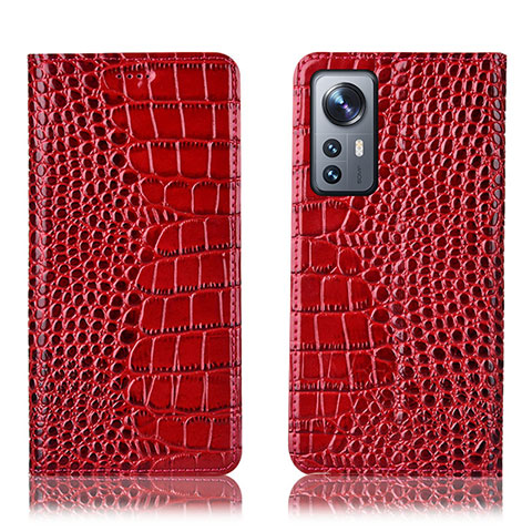 Coque Portefeuille Livre Cuir Etui Clapet H08P pour Xiaomi Mi 12 5G Rouge