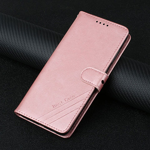 Coque Portefeuille Livre Cuir Etui Clapet H08X pour Google Pixel 6 5G Or Rose