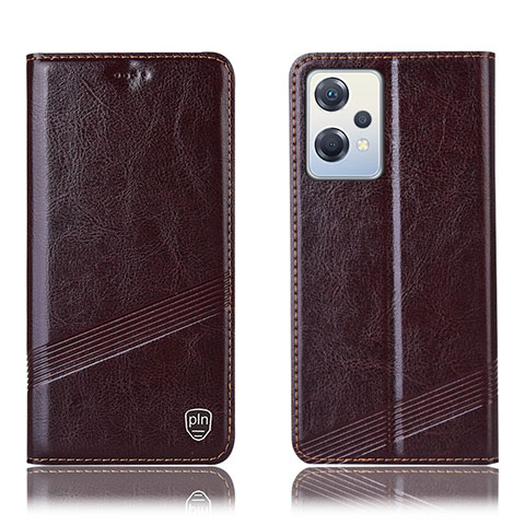 Coque Portefeuille Livre Cuir Etui Clapet H09P pour OnePlus Nord CE 2 Lite 5G Marron