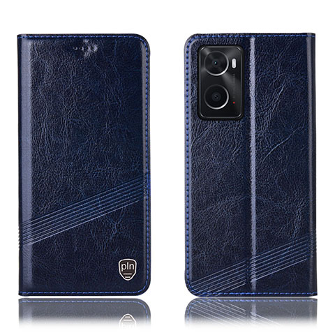 Coque Portefeuille Livre Cuir Etui Clapet H09P pour Oppo A36 Bleu