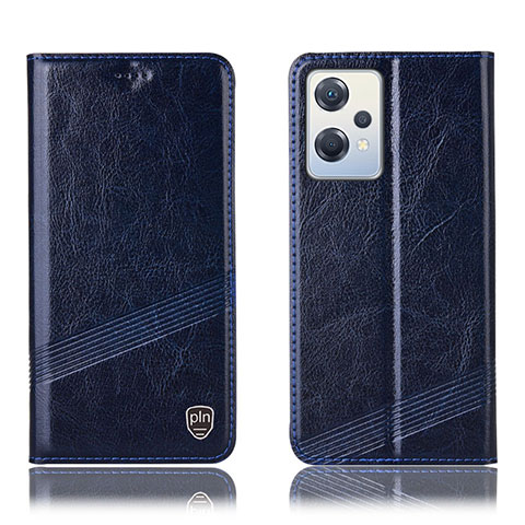 Coque Portefeuille Livre Cuir Etui Clapet H09P pour Oppo K10X 5G Bleu