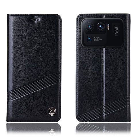 Coque Portefeuille Livre Cuir Etui Clapet H09P pour Xiaomi Mi 11 Ultra 5G Noir